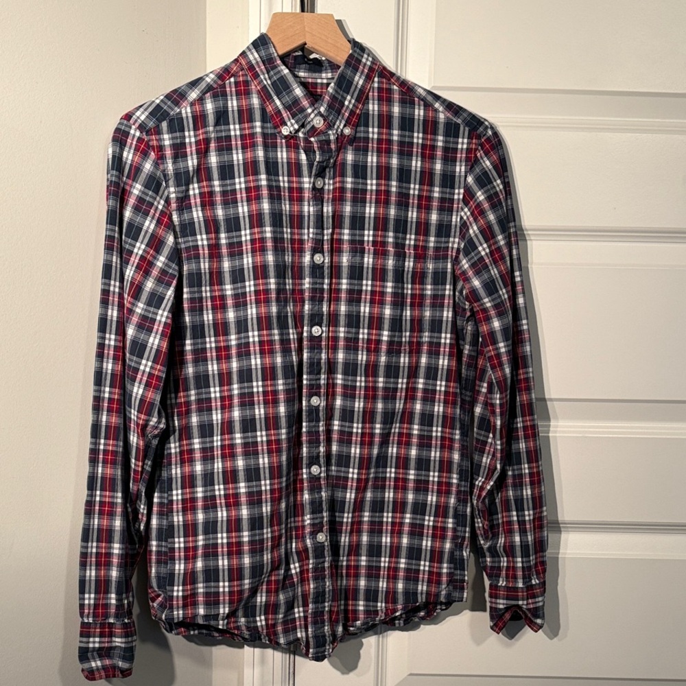 J. Crew Men's Plaid Button-Down Shirt
